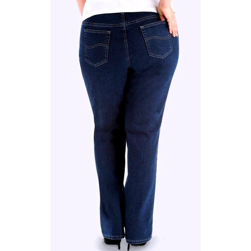 NWT Lee Women's Relaxed Fit Straight Medium Leg Blue Jeans - Size 28W